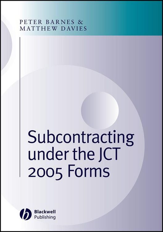 Produktbild: Subcontracting Under the JCT 2005 Forms