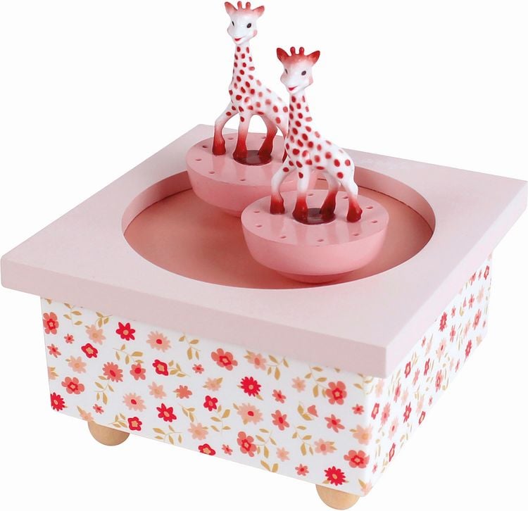 Produktbild: TROUSSELIER - Spieluhr mit tanzenden Giraffen, Blumen magnetisch