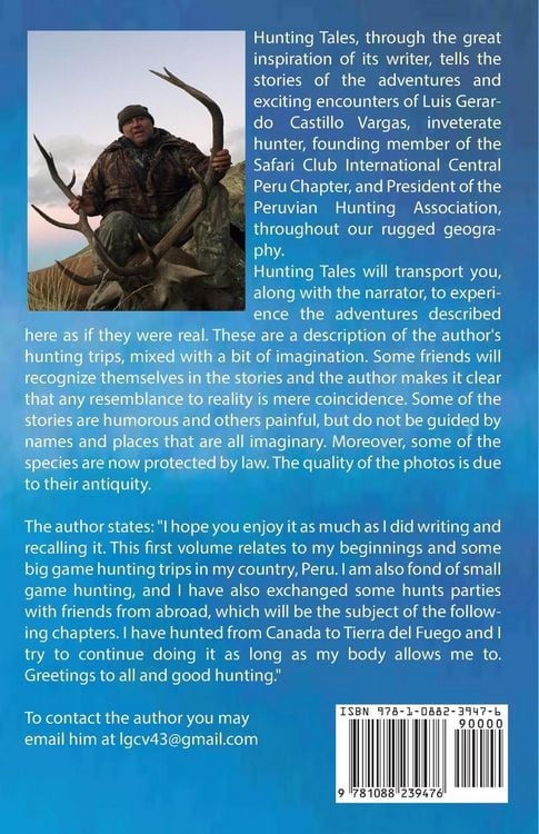 Produktbild: Hunting Tales. Vol I. A Compilation of Big Game Hunting stories from Peru Luis