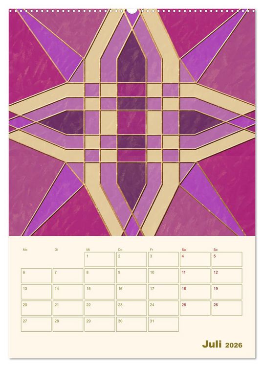 Produktbild: Art Deco Planer (hochwertiger Premium Wandkalender 2026 DIN A2 hoch), Kunstdruck in Hochglanz