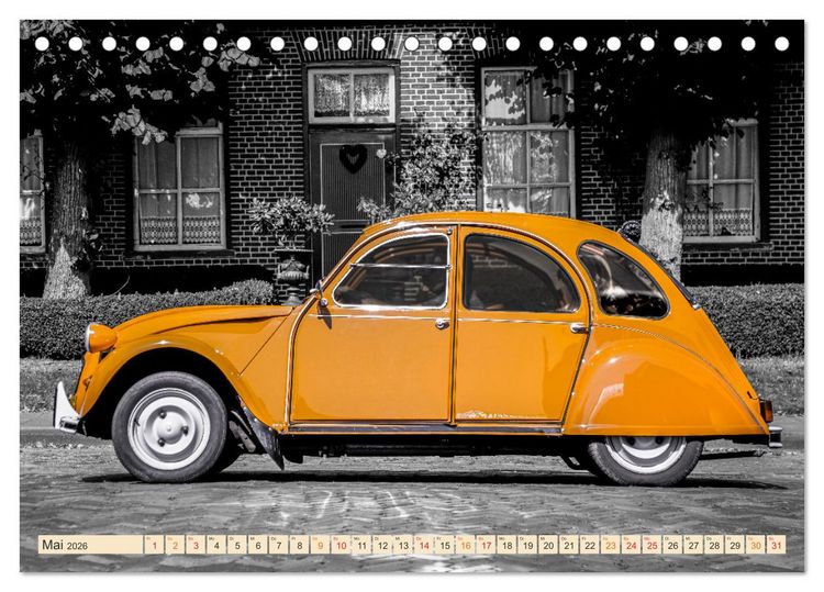 Produktbild: Citro&euml;n 2CV - Entenparade (Tischkalender 2026 DIN A5 quer), CALVENDO Monatskalender