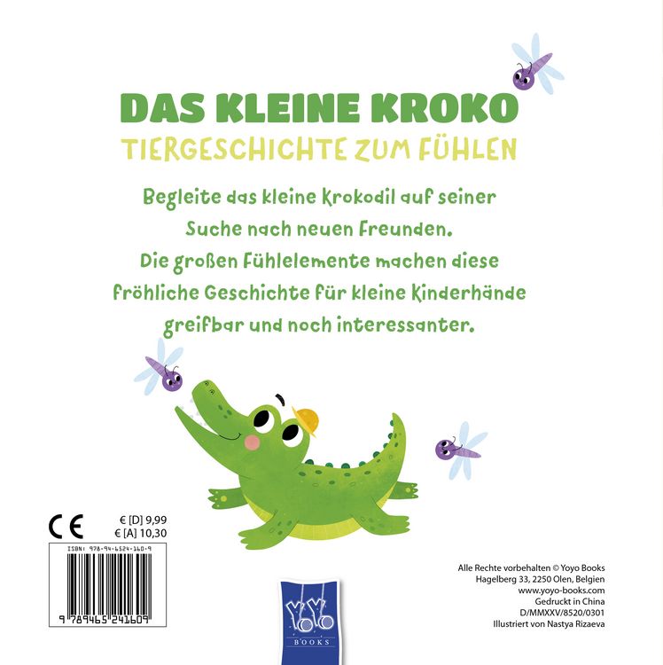 Produktbild: Das kleine Kroko - Tiergeschichte zum F&uuml;hlen