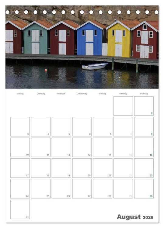 Produktbild: Typisch Schwedisch Bohusl&auml;n (Tischkalender 2026 DIN A5 hoch), CALVENDO Monatskalender