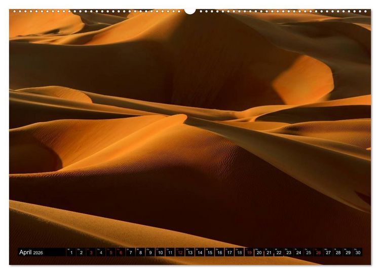 Produktbild: Rub al Khali - die gr&ouml;sste Sandw&uuml;ste der Erde (Wandkalender 2026 DIN A2 quer), CALVENDO Monatskalender