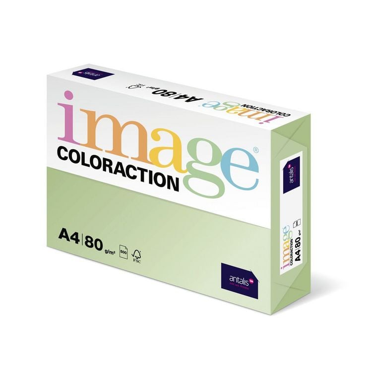 Produktbild: Kopierpapier image COLORACTION 80g/m&sup2; hellgr&uuml;n DIN A4 500 Blatt