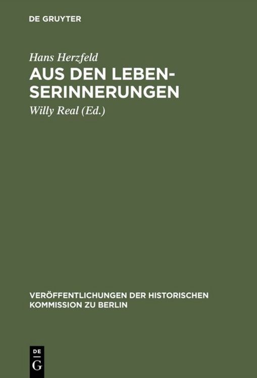 Produktbild: Aus den Lebenserinnerungen