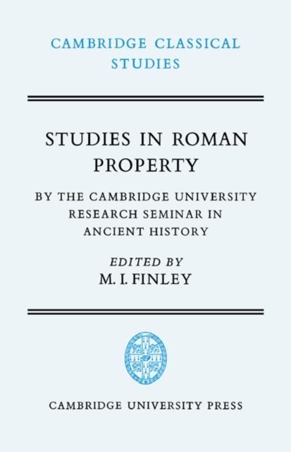 Produktbild: Studies in Roman Property
