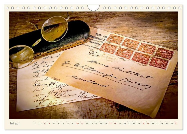 Produktbild: Handschriftlich (Wandkalender 2027 DIN A4 quer), CALVENDO Monatskalender