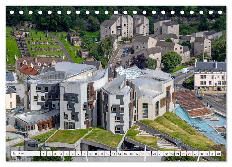 Produktbild: Wundersch&ouml;nes Edinburgh (Tischkalender 2026 DIN A5 quer), CALVENDO Monatskalender