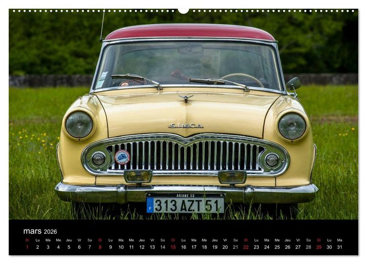 Produktbild: AUTO MOBILE (Calendrier mural 2026 DIN A2 vertical) calendrier de bureau