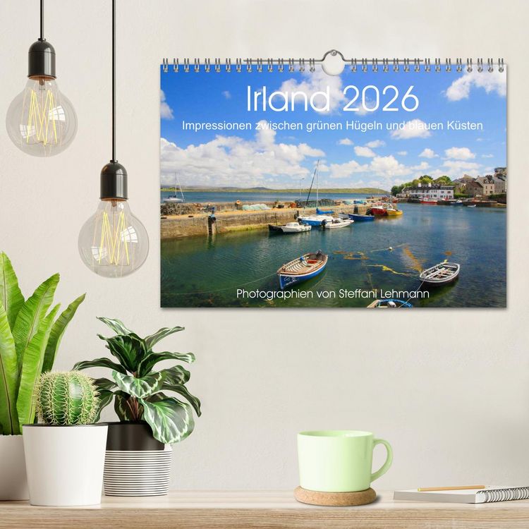 Produktbild: Irland 2026. Impressionen zwischen gr&uuml;nen H&uuml;geln und blauen K&uuml;sten (Wandkalender 2026 DIN A4 quer), CALVENDO Monatskalender