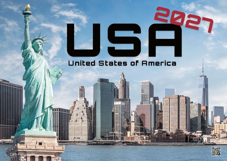 Produktbild: USA - eine Reise durch die Vereinigten Staaten - dem Land der unbegrenzten M&ouml;glichkeiten - 2027 - Kalender DIN A3
