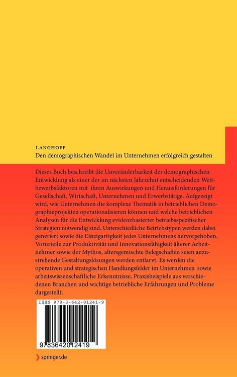 Produktbild: Den demographischen Wandel im Unternehmen erfolgreich gestalten
