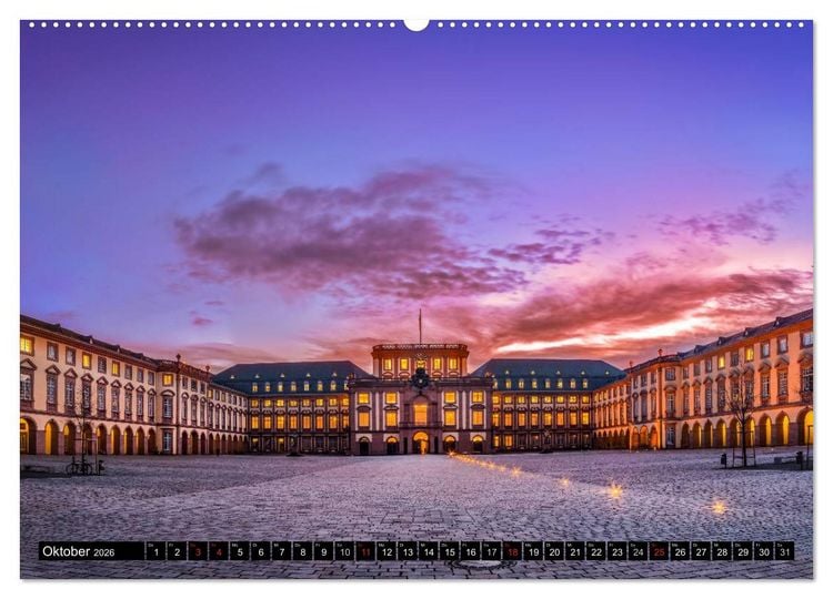 Produktbild: Mannheimer Ansichten 2026 (Wandkalender 2026 DIN A2 quer), CALVENDO Monatskalender