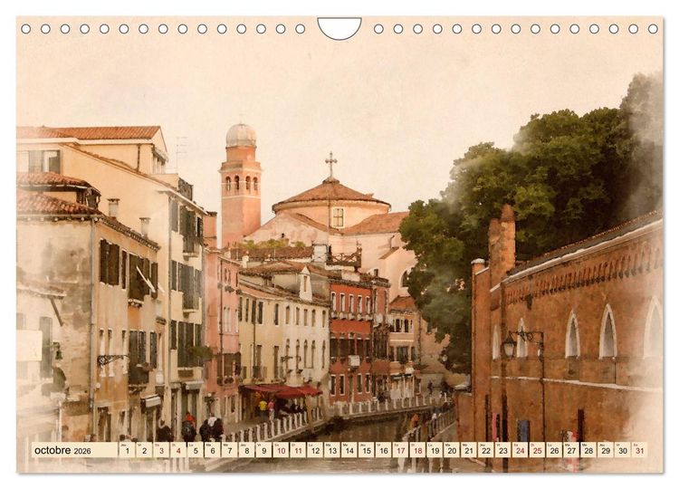 Produktbild: Venise l'&eacute;ternelle (Calendrier mural 2026 DIN A4 vertical), CALVENDO calendrier mensuel