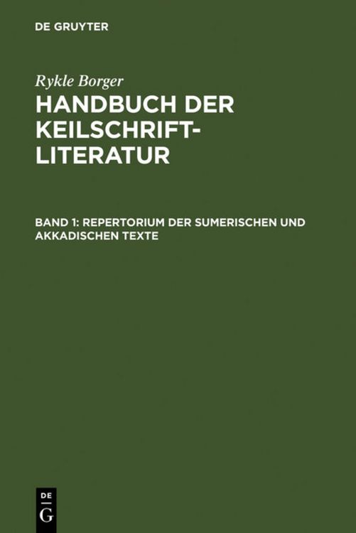 Produktbild: Repertorium der sumerischen und akkadischen Texte