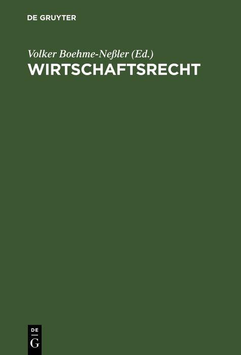 Produktbild: Wirtschaftsrecht