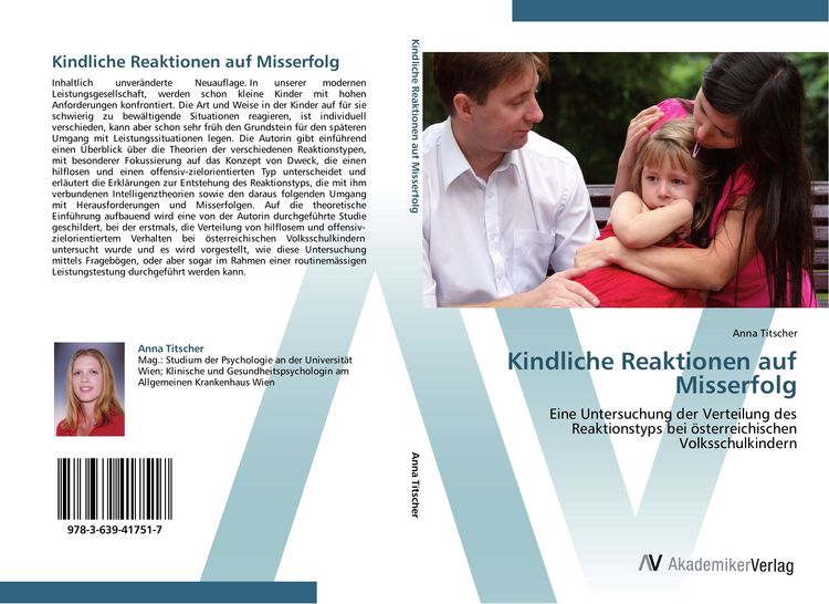 Produktbild: Kindliche Reaktionen auf Misserfolg