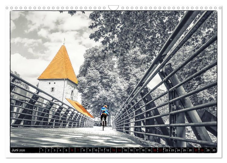 Produktbild: Osnabr&uuml;ck f&auml;hrt Fahrrad (Wandkalender 2026 DIN A3 quer), CALVENDO Monatskalender