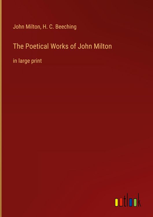 Produktbild: The Poetical Works of John Milton