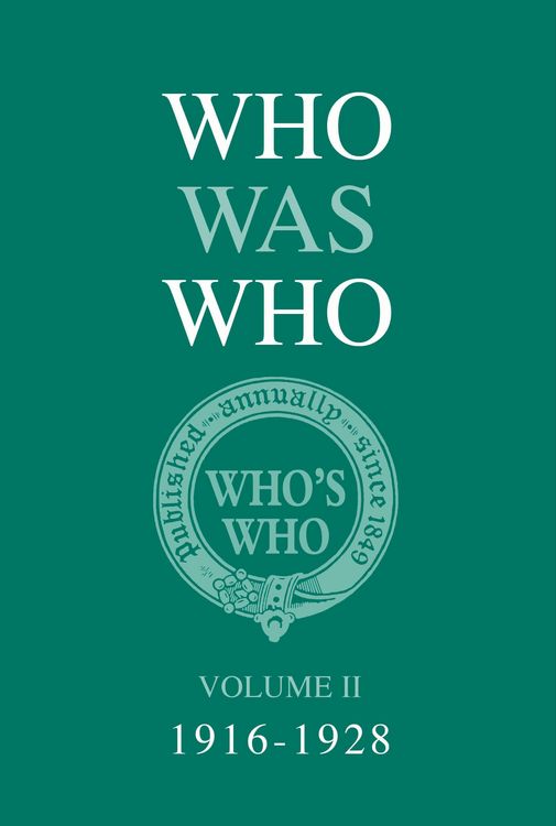 Produktbild: Who Was Who Volume II (1916-1928)