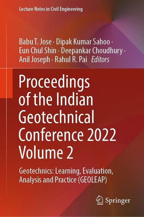 Produktbild: Proceedings of the Indian Geotechnical Conference 2022 Volume 2