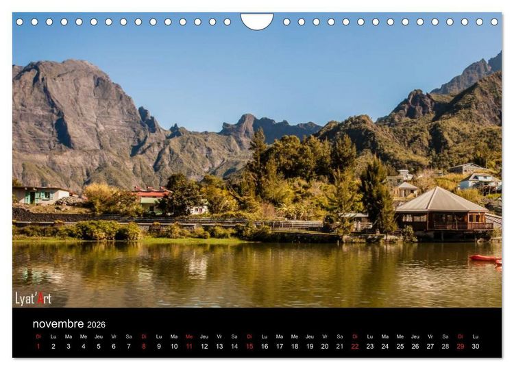 Produktbild: Paysages de La R&eacute;union (Calendrier mural 2026 DIN A4 vertical), CALVENDO calendrier mensuel