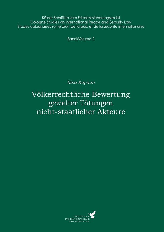 Produktbild: V&ouml;lkerrechtliche Bewertung gezielter T&ouml;tungen nicht-staatlicher Akteure
