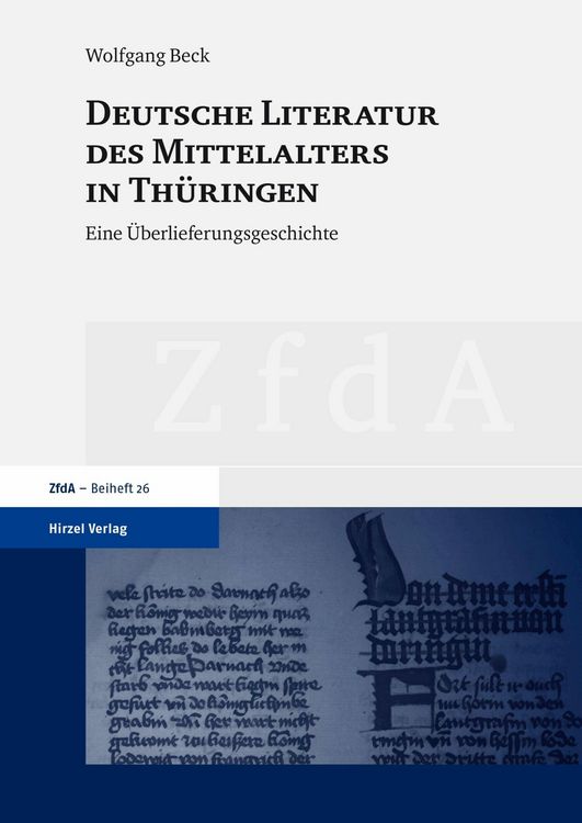 Produktbild: Deutsche Literatur des Mittelalters in Thüringen