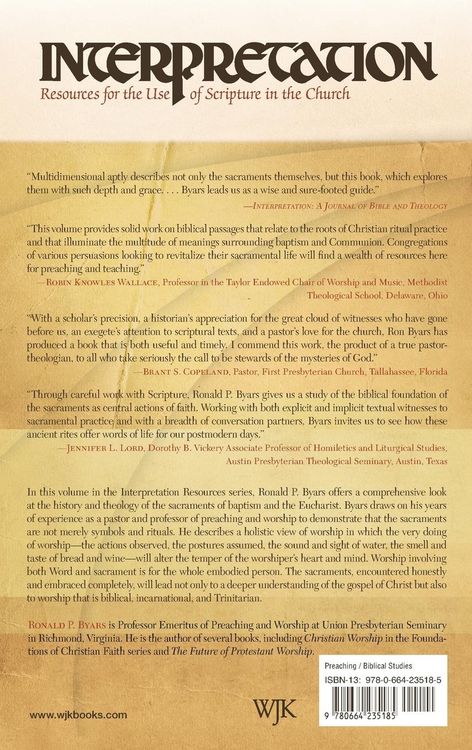 Produktbild: The Sacraments in Biblical Perspective