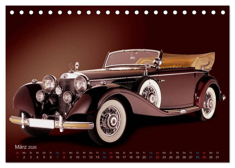 Produktbild: Zeitlose &Auml;sthetik Oldtimer-Fotografien von Wolf Kloss (Tischkalender 2026 DIN A5 quer), CALVENDO Monatskalender