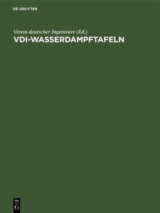 Produktbild: VDI-Wasserdampftafeln
