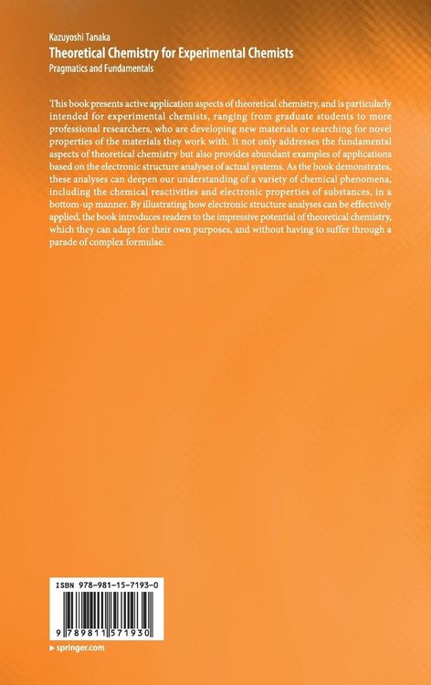 Produktbild: Theoretical Chemistry for Experimental Chemists