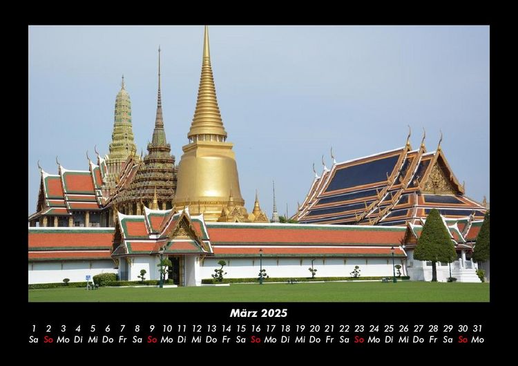 Produktbild: Tempel 2025 Fotokalender DIN A3