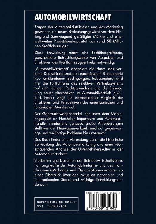 Produktbild: Automobilwirtschaft