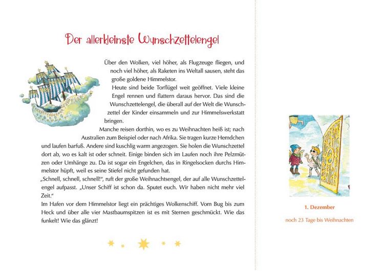 Produktbild: Der verlorene Wunschzettel. Ein Poster-Adventskalender zum Vor- und Selberlesen