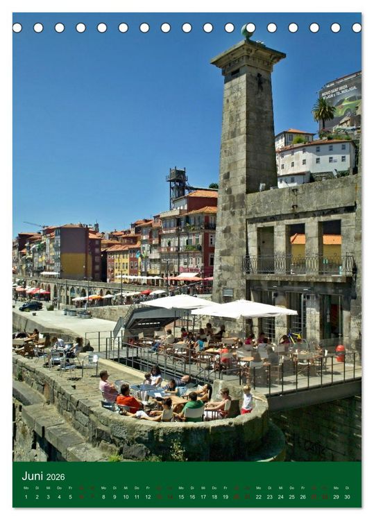 Produktbild: Farbiges Porto (Tischkalender 2026 DIN A5 hoch), CALVENDO Monatskalender