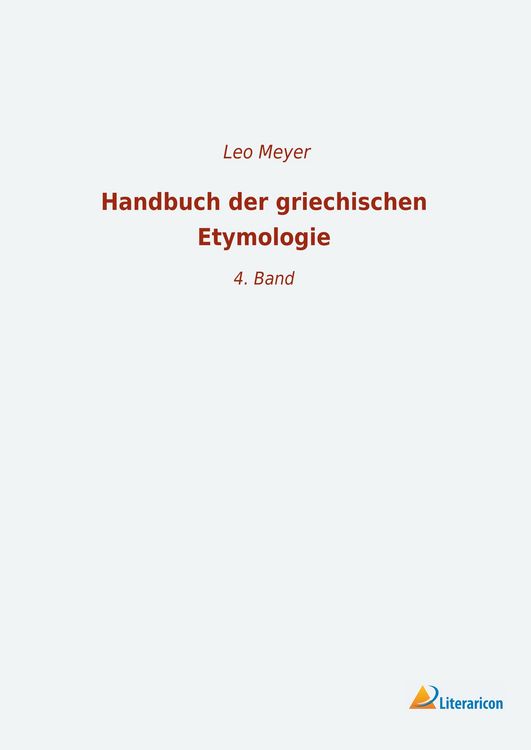 Produktbild: Handbuch der griechischen Etymologie