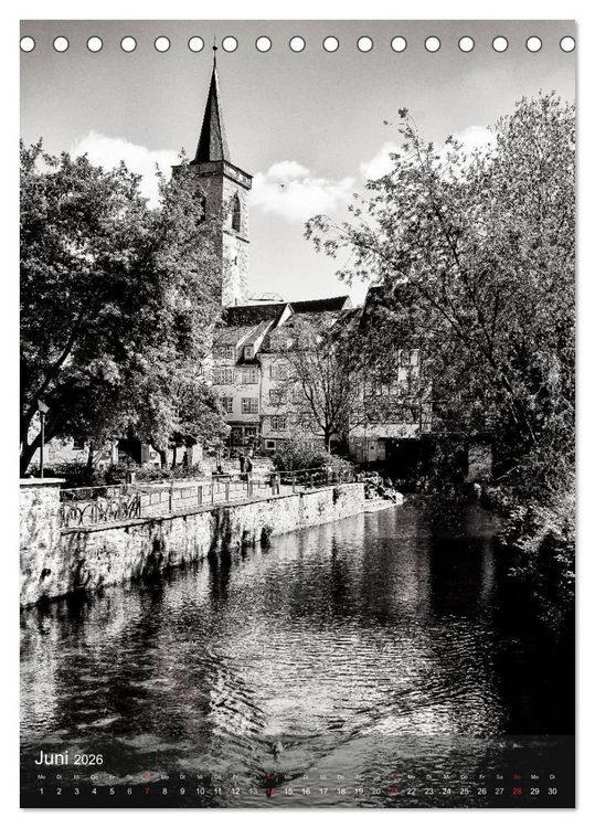 Produktbild: Ein Blick auf Erfurt (Tischkalender 2026 DIN A5 hoch), CALVENDO Monatskalender