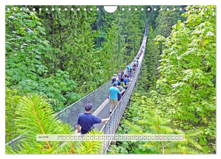 Produktbild: Vancouver Kanada 2026 (Wandkalender 2026 DIN A4 quer), CALVENDO Monatskalender
