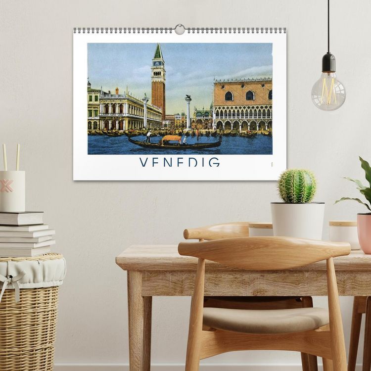 Produktbild: Erinnerungen an das alte Venedig: Historische Stiche von der Lagunenstadt (Wandkalender 2026 DIN A3 quer), CALVENDO Monatskalender