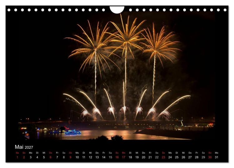 Produktbild: Feuerwerks - Impressionen (Wandkalender 2027 DIN A4 quer), CALVENDO Monatskalender
