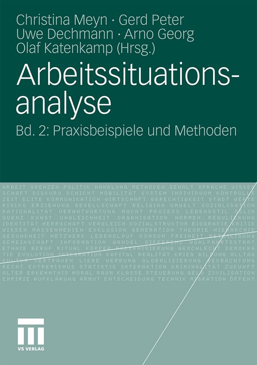 Produktbild: Arbeitssituationsanalyse