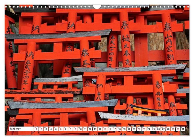 Produktbild: Japan Gl&uuml;cksbringer (Wandkalender 2027 DIN A3 quer), CALVENDO Monatskalender