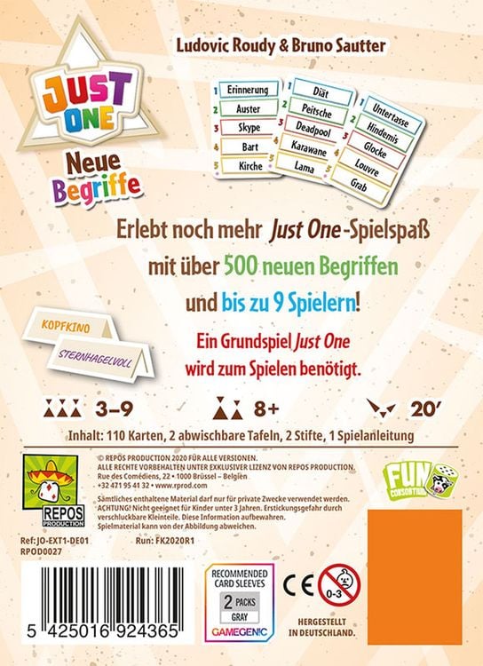 Repos Production - Just One - Neue Begriffe