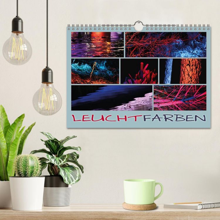 Produktbild: Leuchtfarben (Wandkalender 2026 DIN A4 quer), CALVENDO Monatskalender