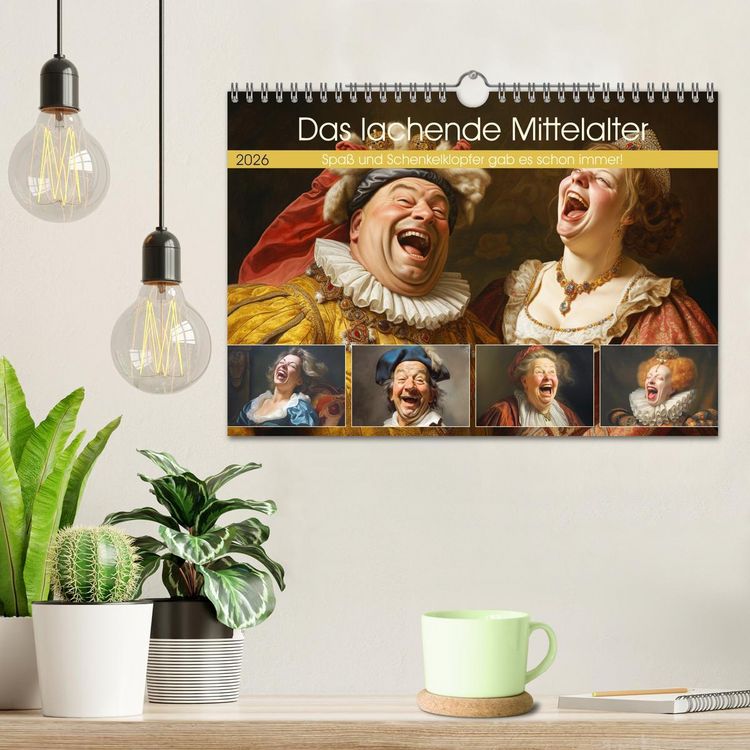 Produktbild: Das lachende Mittelalter. Spa&szlig; und Schenkelklopfer gab es schon immer! (Wandkalender 2026 DIN A4 quer), CALVENDO Monatskalender