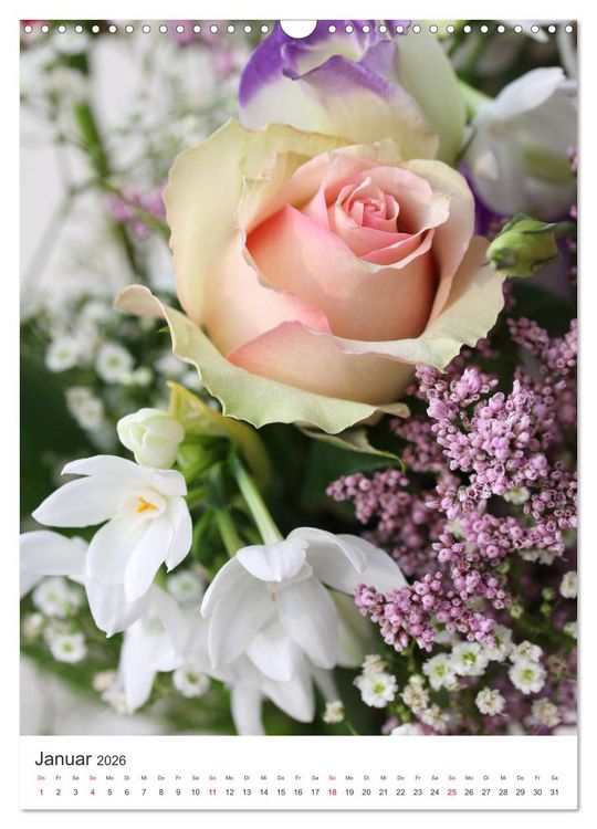 Produktbild: Verliebt in Blumen (Wandkalender 2026 DIN A3 hoch), CALVENDO Monatskalender