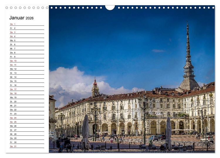 Produktbild: Piemont und Turin (Wandkalender 2026 DIN A3 quer), CALVENDO Monatskalender