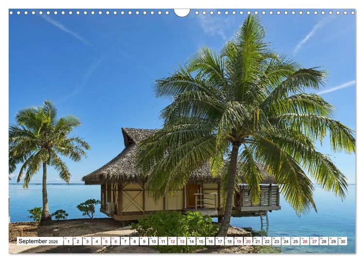 Produktbild: Reif f&uuml;r die S&uuml;dsee. Reise von Fidschi bis Bora Bora (Wandkalender 2026 DIN A3 quer), CALVENDO Monatskalender